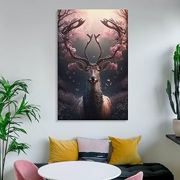 絵画　アート　インテリア　原画　動物　風景　カラフル　現代　森　林　鹿　絵 楽天市場】絵画 ジャック ワイルド ノーブル グランド